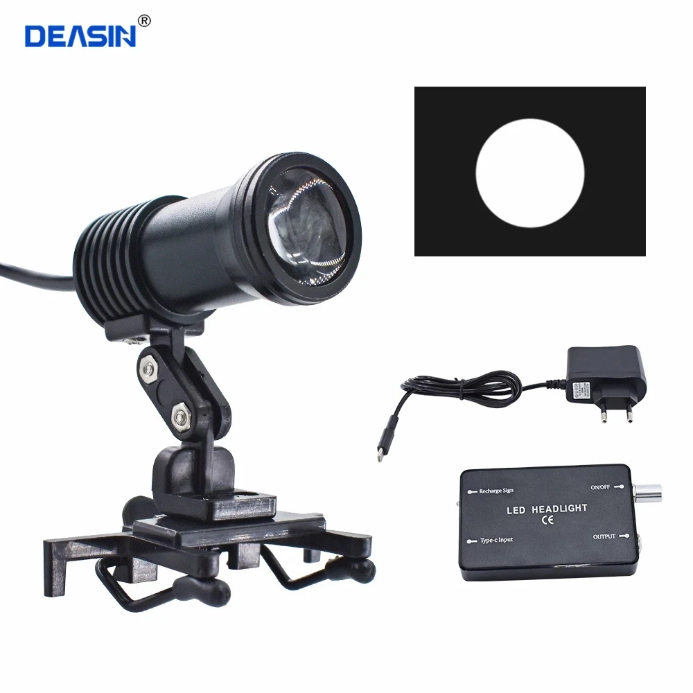 

5W Headlight Headlamp with Glasses Clip for Dental Loupe Dental Lab Medical Loupe Dental Magnifier