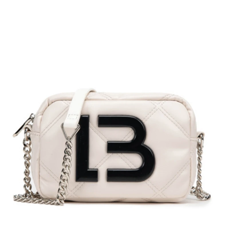 Authentic Bimba Y Lola S Ivory Padded Nylon Crossbody Bag, Women's