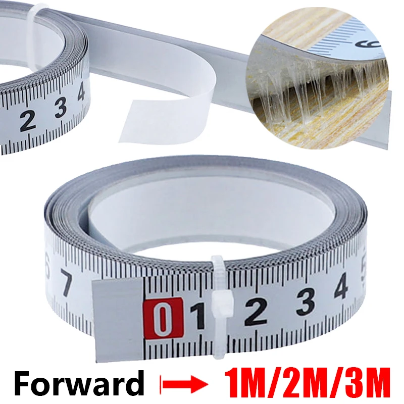 

1-3M Self-Adhesive Tape Measure Woodworking Measuring Tapes For Miter Track Metric Scale Ruler Precision Table Saw Ruler Tools