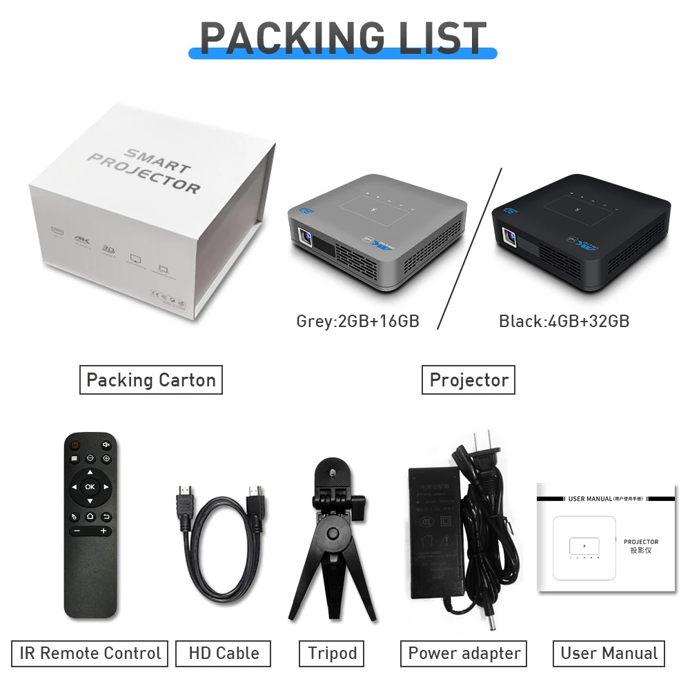 Topleo-스마트 프로젝터 안드로이드 9 내장 배터리 Dlp 4k 멀티미디어 Proyectores, 포켓 여행 야외 스마트 비디오 dlp 프로젝터