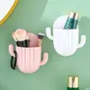 Plastic Wall Self-adhesive Cactus Storage Rack Bathroom Storage Holder Kitchen Bathroom Toothbrush Storage Wall Mount Holder 1