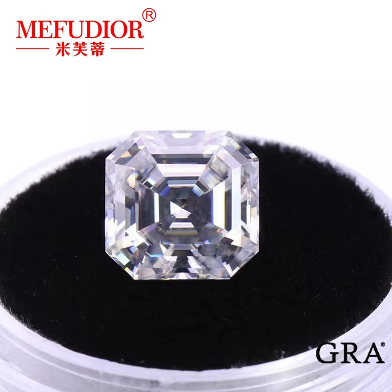 6-14Mm Asscher Cut Moissanite Pietra Sciolta Wjite D Color Vvs1 Lab Grown Gemstone Per Gioielli All'Ingrosso Pass Diamonds Tester