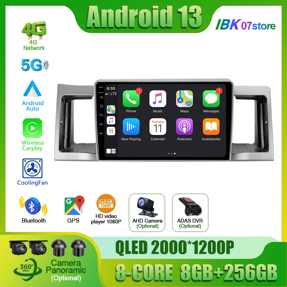 

Video Radio Carplay Android For Geely SC7 2011 - 2015 Car Multimedia Touch QLED Screen Bluetooth Auto Stereoradio for vehicle