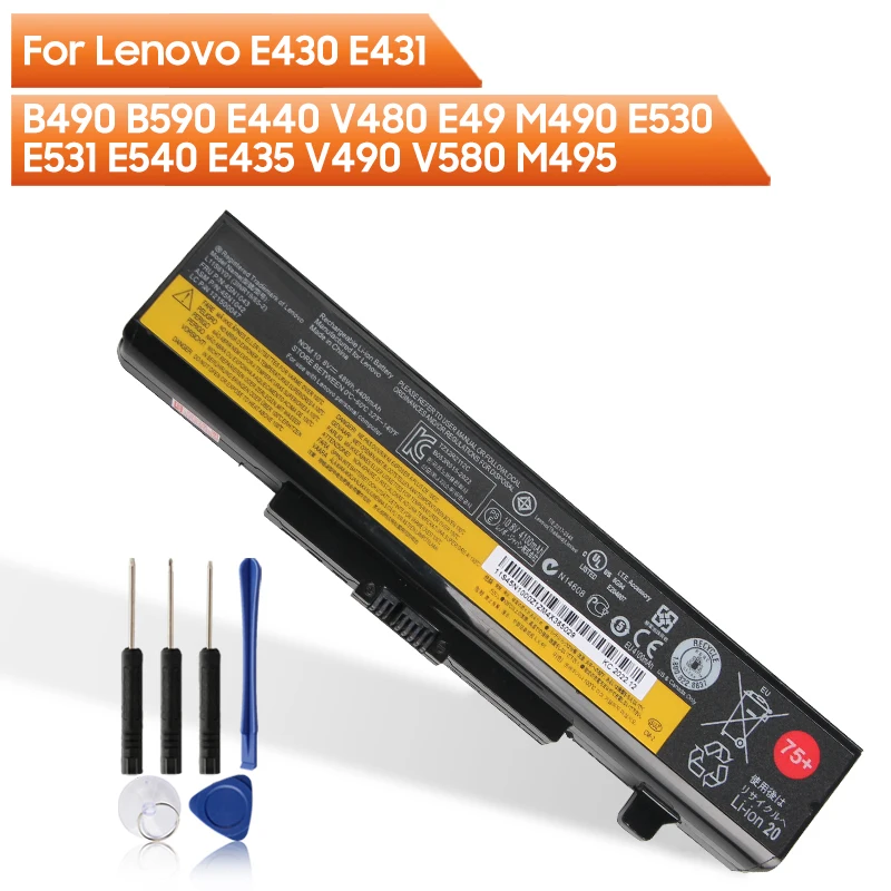 Оригинальный аккумулятор для ноутбука Lenovo E430 E431 B490 B590 E440 V480 E49 M490 E530 E531 E540 E435 V490 V580 M495