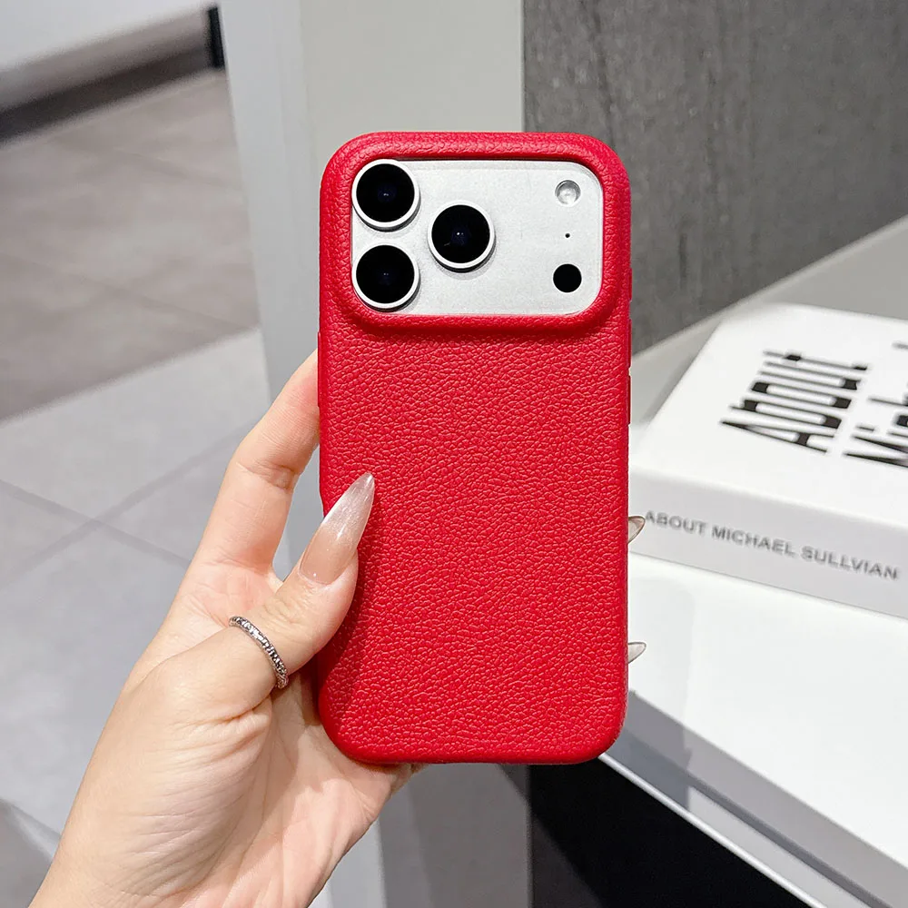 Luxury Ultra-Thin Leather Silicone Textured Soft Case - Candy Color Edition