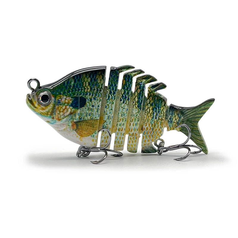 Angelköder Jointbait Swimbait 75mm Köder zum Angeln auf Hecht Angelzubehör Raubfisch-Angelhaken Schwimmender Köder Sinkender Köder – Detail 10