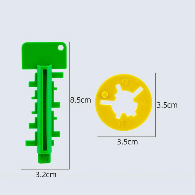 3pcs Educational Key Puzzle Toys For Youngsters - Colorful Brain Teasers & Intelligence Boosters, Durable Plastic 6