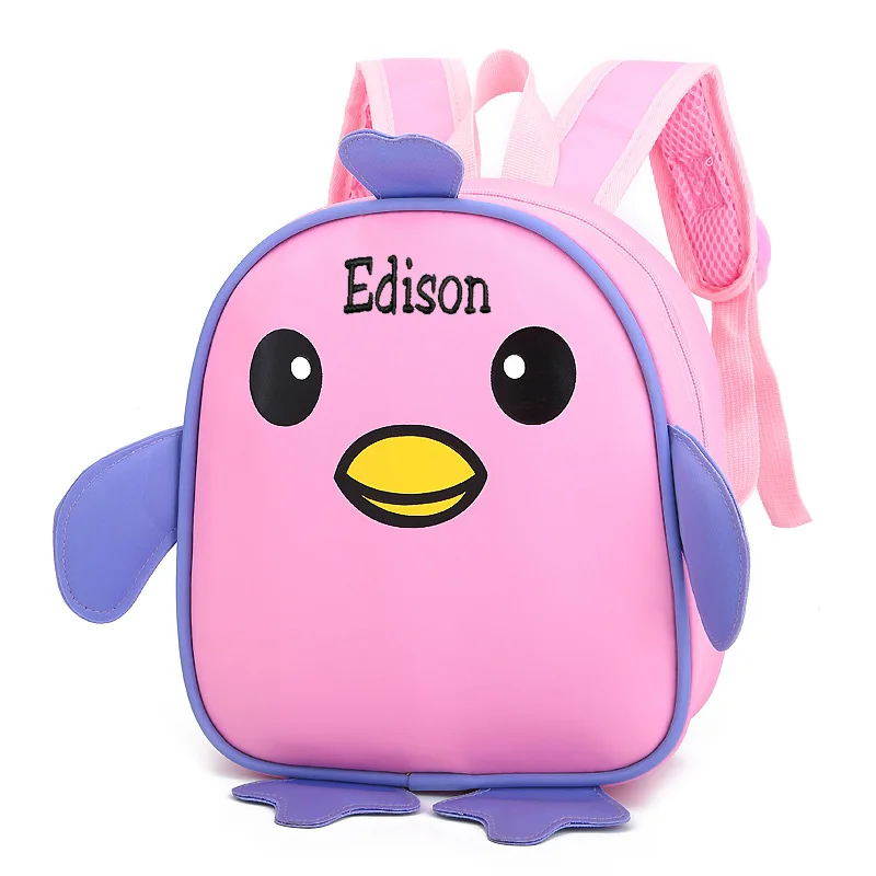 

Customized Name Duckling Children's Backpack Lightweight And Cute Duckling Backpack Personalized Girl Kindergarten Backpack