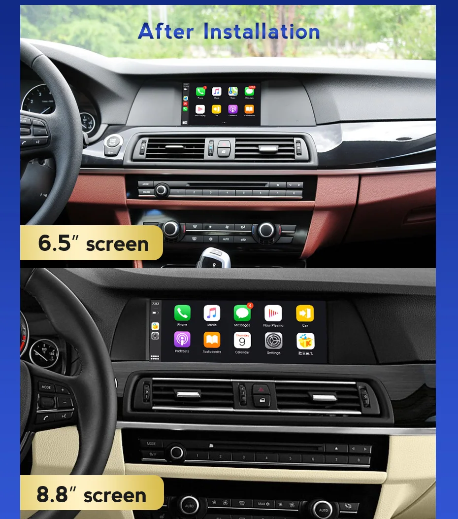 NaviFly OEM ȭ ׷̵  ī÷, ȵ̵ ڵ ̷ ũ, BMW 5 ø F10 F11 520i 528i 530i 535i 2012-2017