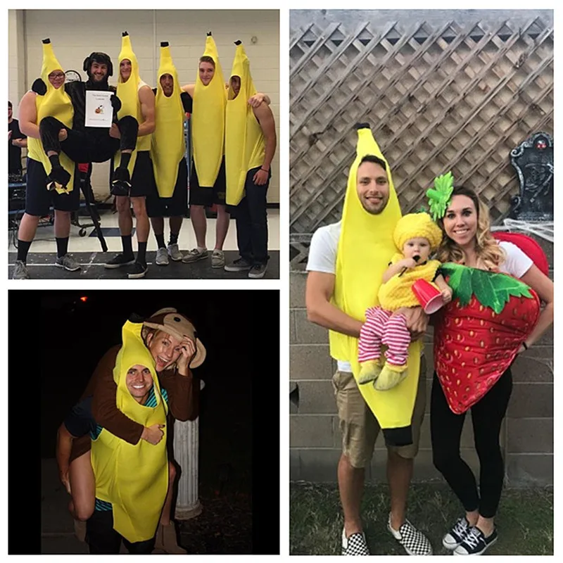  Morph Disfraz de plátano para adultos, disfraz de plátano para  adultos, disfraz de cáscara de plátano, para hombres y mujeres, disfraces  de frutas para adultos, : Ropa, Zapatos y Joyería