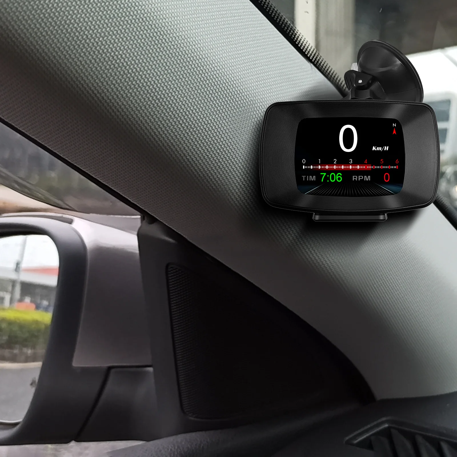 ڵ Hud   ÷ Obd2 Gps ӵ 8  ÷ ̽,  з    ڵ LCD   ÷