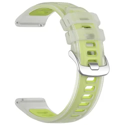 Jelly Colorful Watch Band - Vibrant Clean Bracelet Strap - 20mm COROS APEX2 ( Transparent Lime)