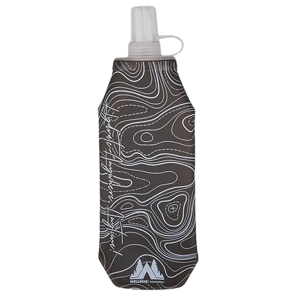 500ml 접이식 물 가방 초경량 물병 주머니 휴대용 부드러운 물병 접이식 물병 야외 스포츠 용품