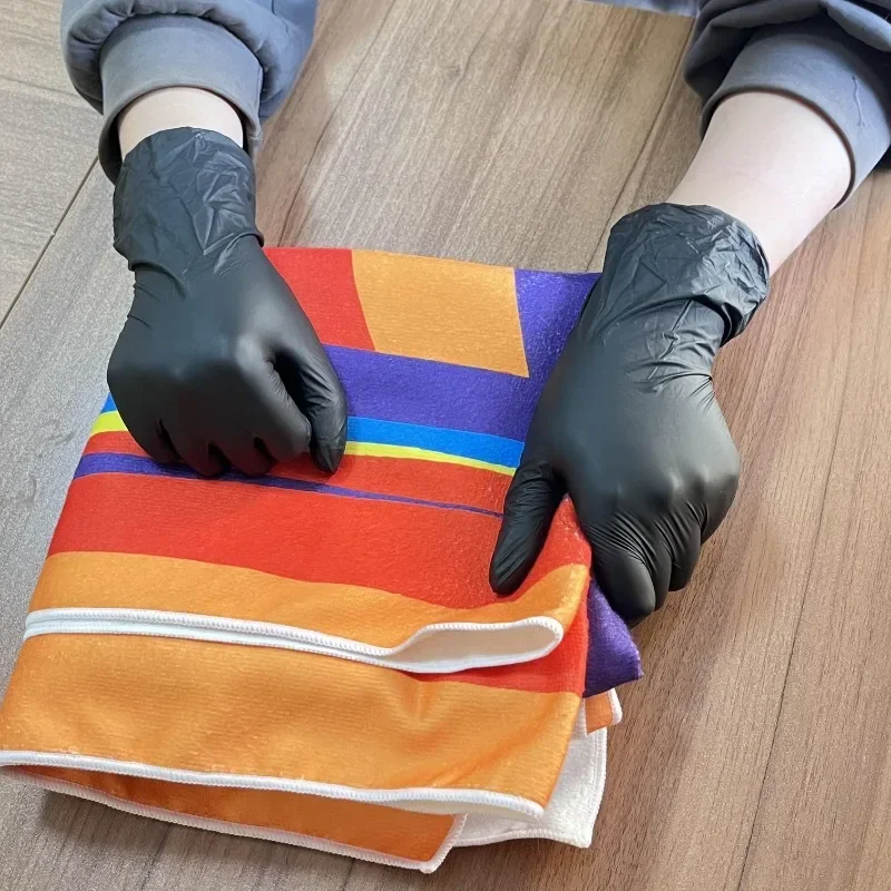 100/50PCS Black Nitrile Disposable Gloves Waterproof Disposable Cleaning Hairdressing Gloves Suitable Pet Care Tattoo Cleaning,disposable gloves,nitrile gloves,pet grooming gloves,cleaning gloves