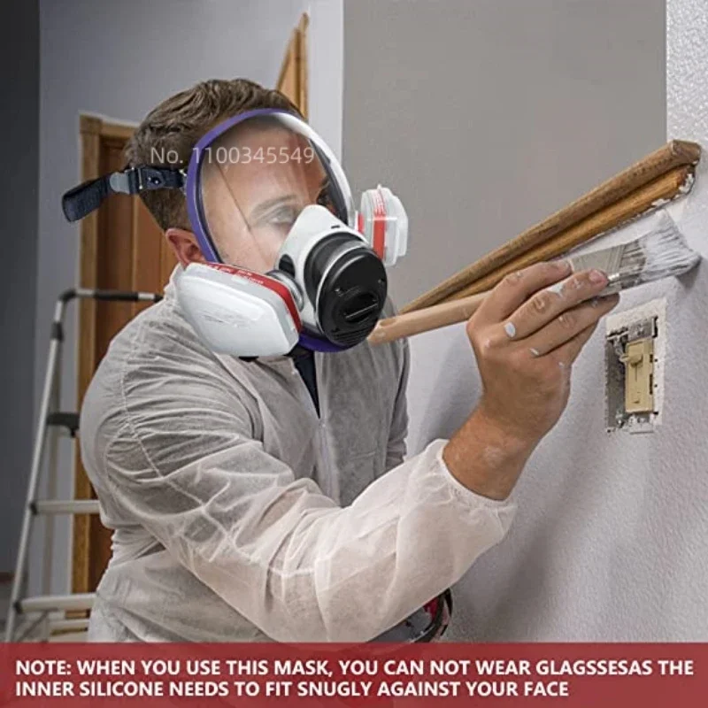 Masque Anti-Poussière Chantier 7 en 1 - Filtre Réutilisable