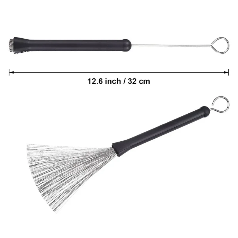 1PC Retractable Wavy Drum Brushes Telescopic Percussion Professional Drumsticks Drum Accessories drumstick grips,led drumsticks