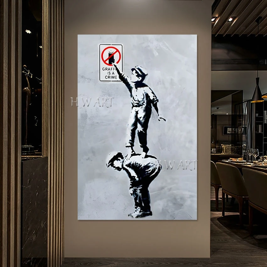 

Children Easy Canvas Abstract African Figure Painting Acrylic Picture Without Framed Art Wall Luxury Living Room Decoration