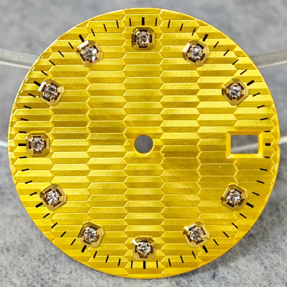 Green Luminous High-Quality Watch Face for Date Series, 28.5mm Dial