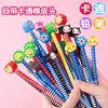 Cute with rubber cartoon pencils Kindergarten Prize gift Paintbrush Creative stationery for students drawing sketch pencils 6