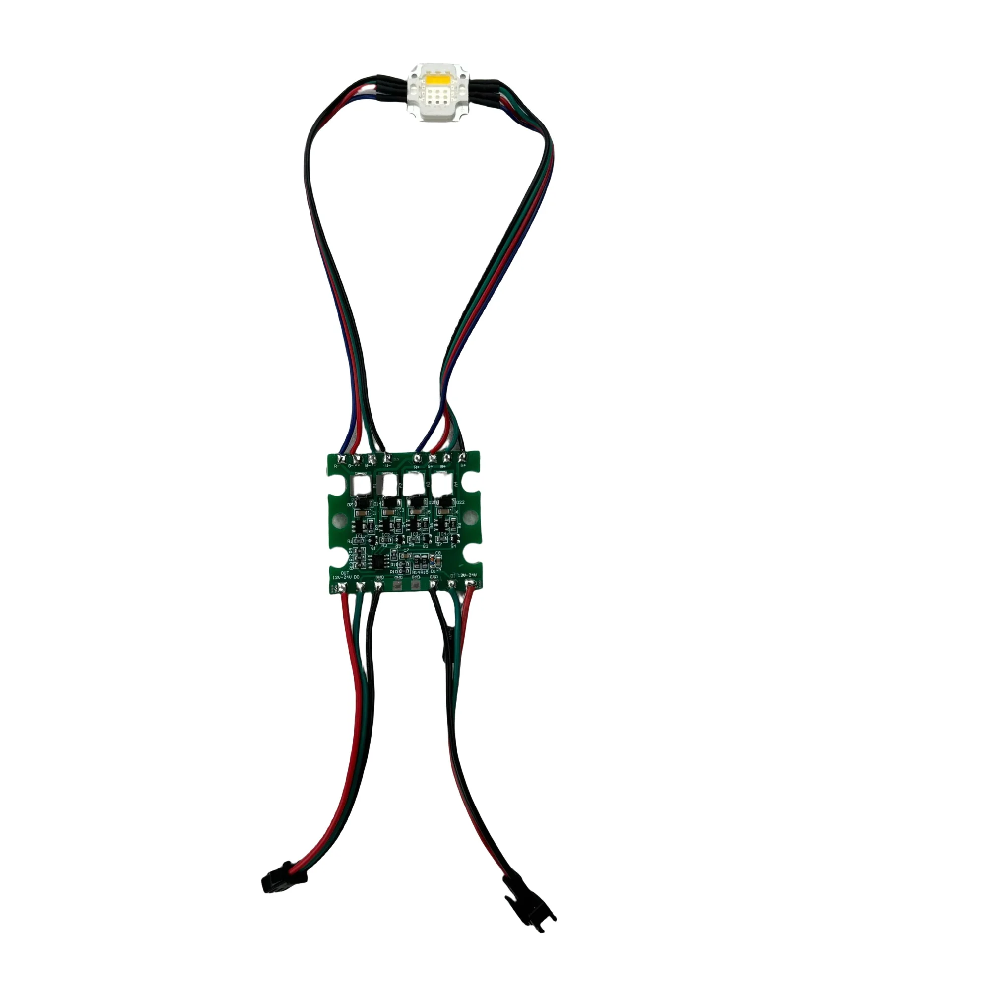 IC 제어 RGBW LED 픽셀 COB 모듈 조명, DC12-24V 입력, 크기, 51mm x 47mm, 12W RGBW(3000K) UCS2904
