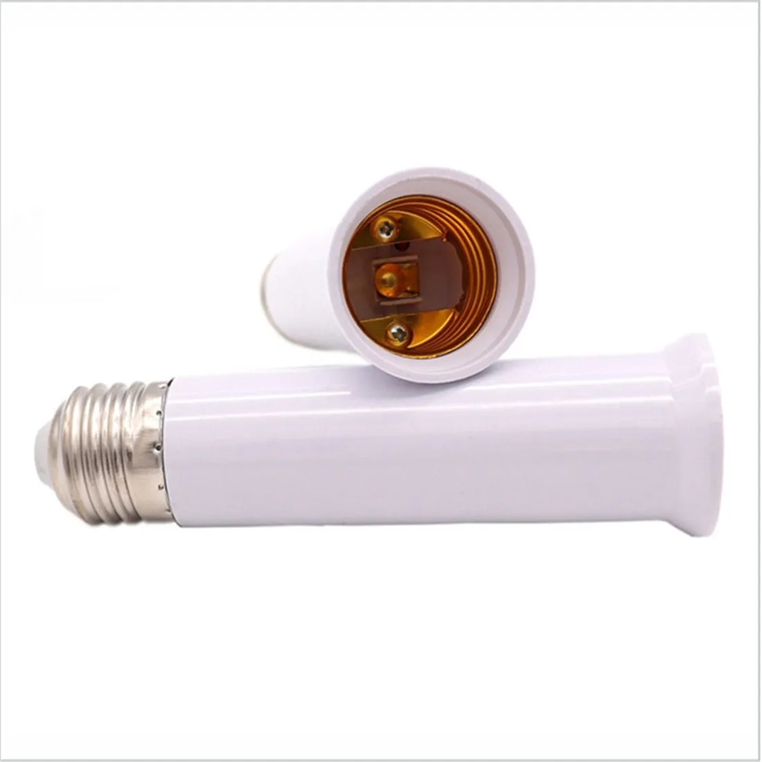 E27 E26 Socket Extender E27 to E27 Standard Medium Base Lamp Extension Socket Screw Bulb Holder Adapter