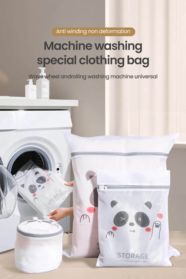 Filet de lavage,Sac à linge en maille à fermeture éclair, sacs à linge
