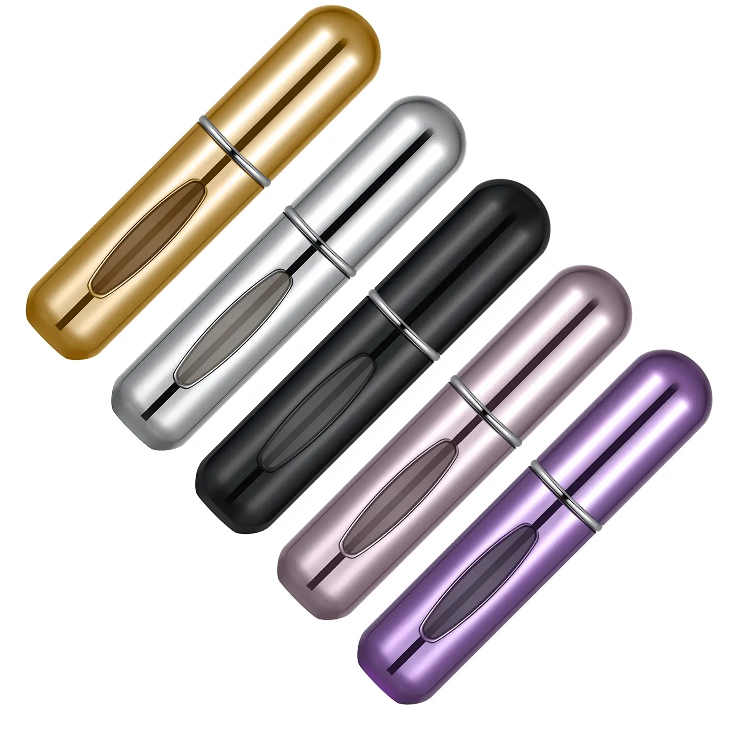 Spray bottle 6Pcs Portable Spray Bottle Travel Suit 5ml Self-priming Bottom Filling Perfume Bottles Set