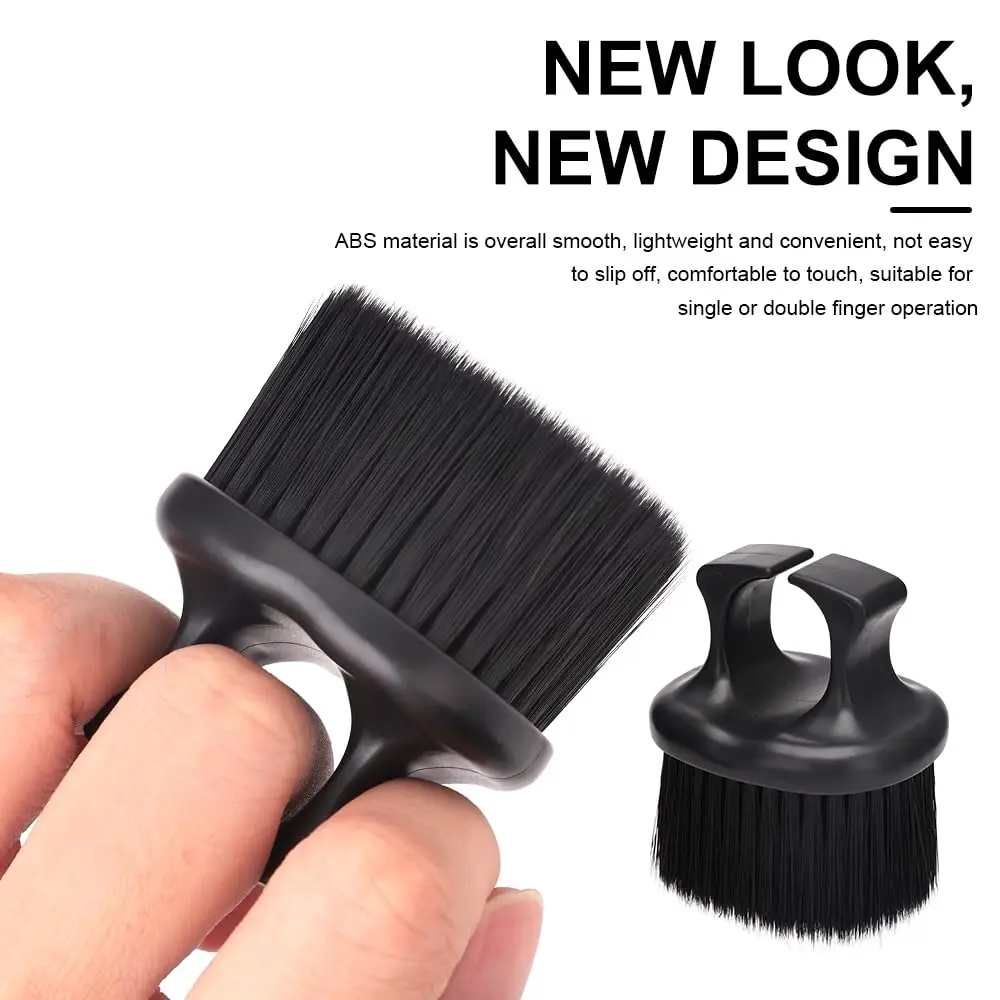 Mens Face Duster Beard Brushes Set Barber Hair Cutting Cleaning Neck Duster Hairbrush Salon Hairdressing Styling Tools Supplies 2