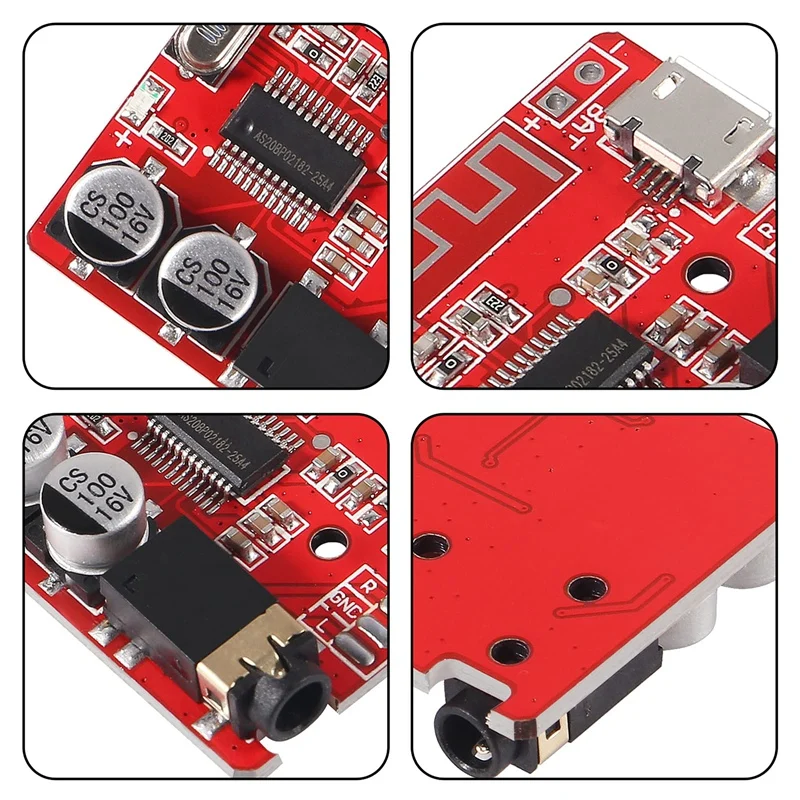 AIAI 5Pcs MP3 Bluetooth 4.1 Amplifier Module Mini MP3 Lossless Decoder Board Car Speaker Amplifier Board WAV+APE+FLAC+MP3