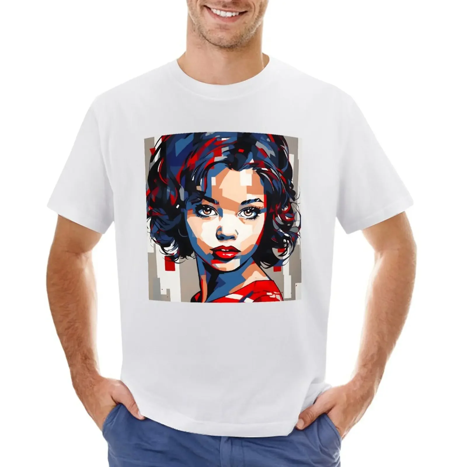 

Abstract beauty girl Face Painting T-shirt animal prinfor boys shirts graphic tees t shirt for men