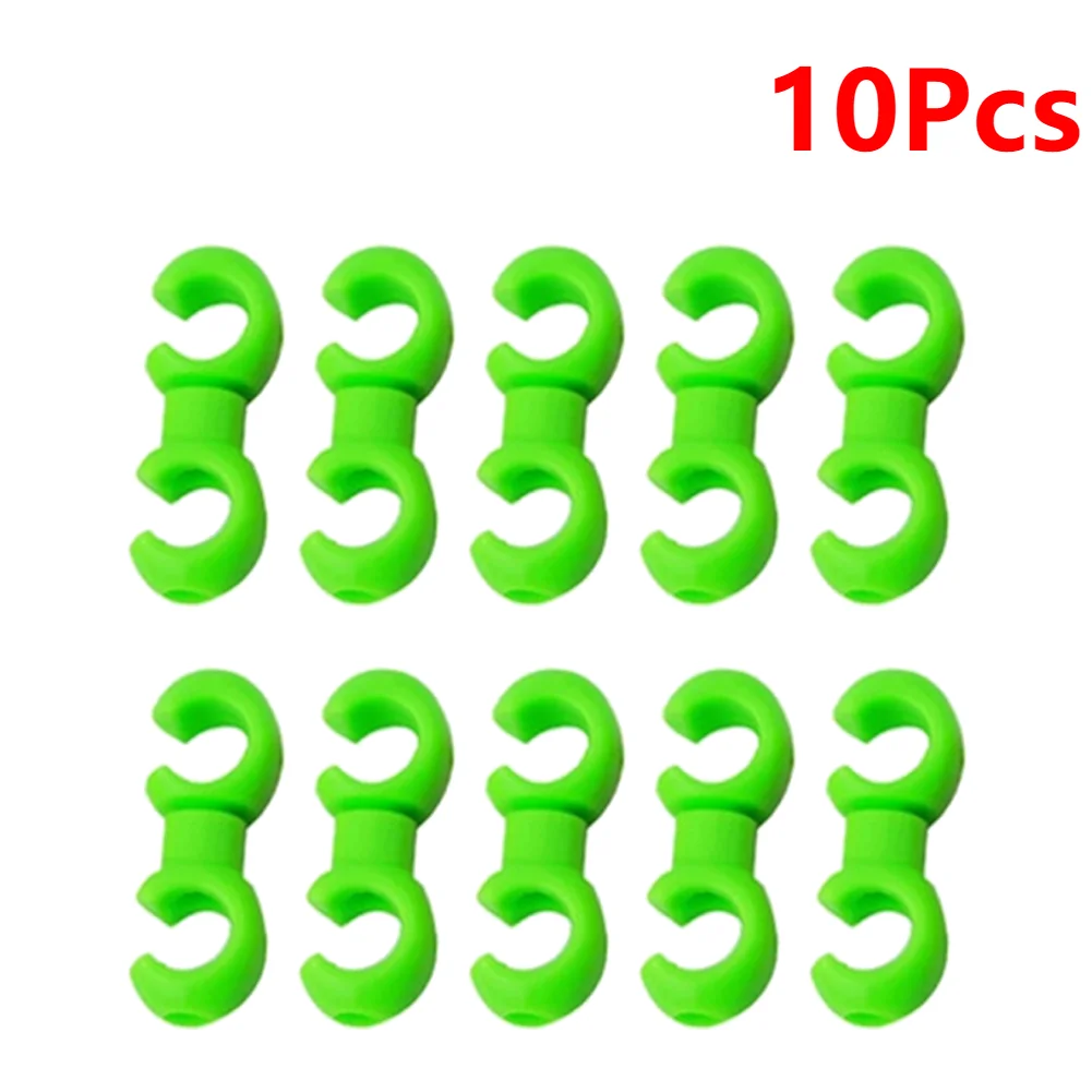 10-Piece Set of S-Style Clips for Bike Brake and Gear Cables