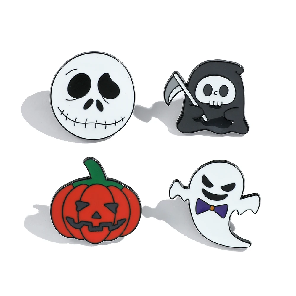 Disney The Nightmare Before Christmas Anime Pins Kawaii Jack Skellington Ghost Badge Per Zaino Spilla Gioielli Di Halloween
