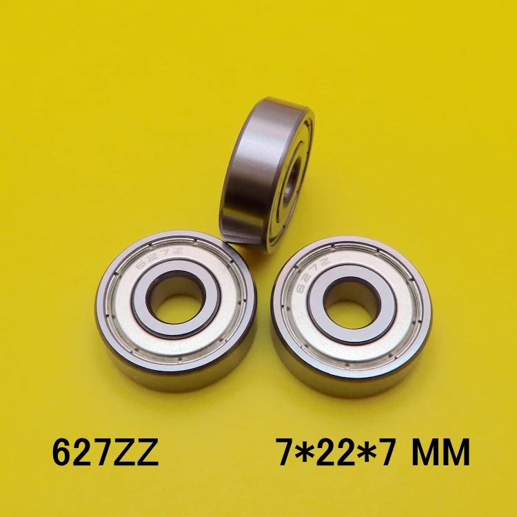 Miniature deep groove ball bearing 627ZZ 627-2RS S627ZZ S627-2RS 7*22*7 mm 10pcs