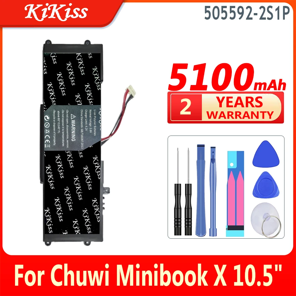 

5100mAh KiKiss Battery 505592-2S1P For Chuwi Minibook X 10.5" inch For Aierxuan Dere Laptop Batteries