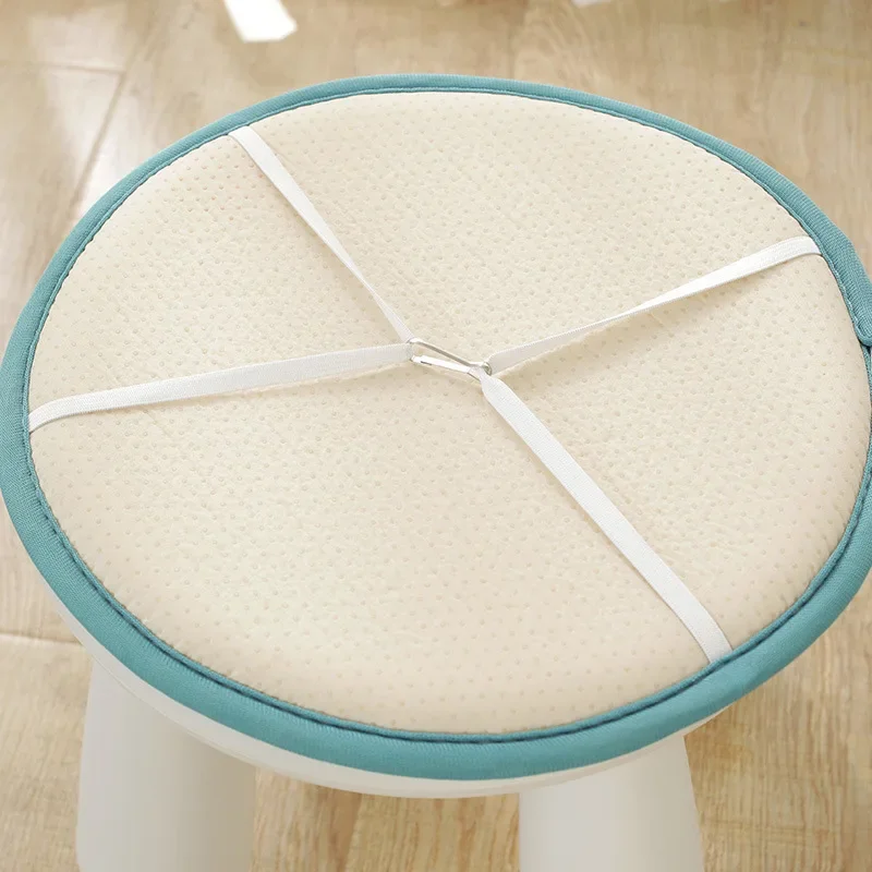 Round cushion solid color thickened non-slip chair cushion home small round stool student dormitory chair stool ass cushion 2