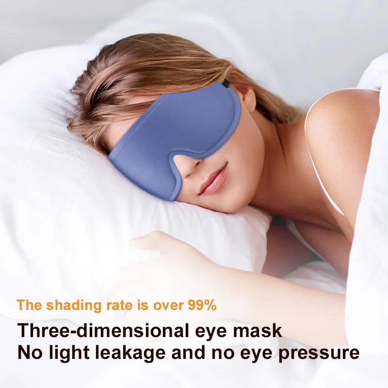 3D Contoured Sleep Eye Mask – Light-Blocking Concave Design for Comfort