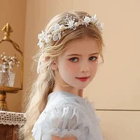 Children's Day Pearl Hairband Girl Performance Sweet Accessories Korean Version Super Immortal New Ribbon Flower Gift - Image 6