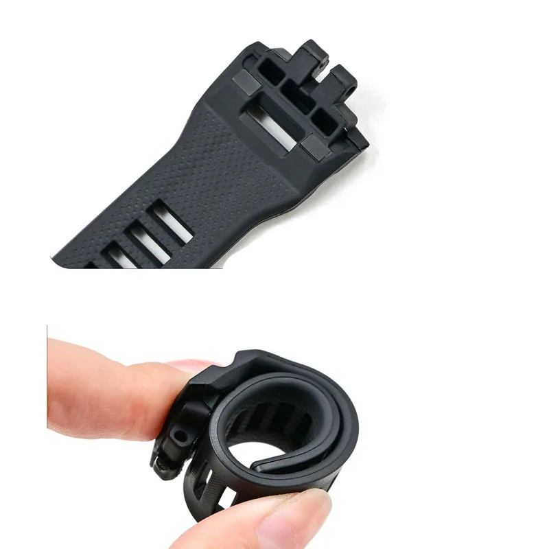 Waterproof Black Silicone Sports WatchBand Bracelet