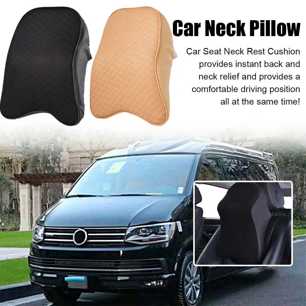 

Car Neck Pillow Adjustable Head Restraint 3D Memory Foam Auto Headrest Travel Pillow Neck Support Holder Seat Covers Car Styling