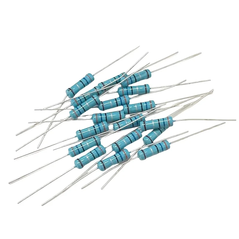 2W Metal Film Resistor Kit (1% Tolerance) 1K,2K, 10K, 100&Omega;, 120&Omega;, 22K, 220&Omega;, 4.7K, 470&Omega;, 1M Color Ring Resistors 10PCS/50PCS metal film resistor metal film resistors
