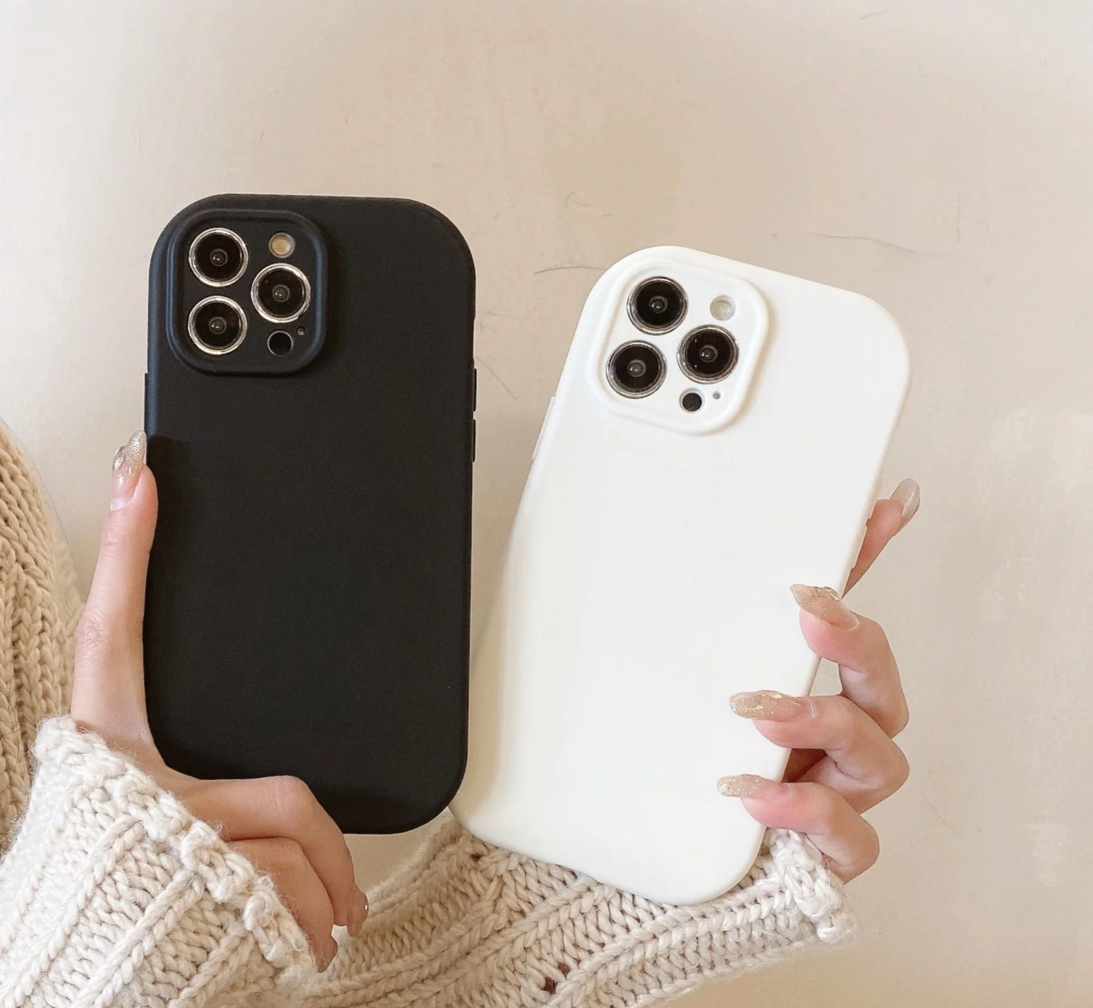 Adatto per iPhone 15 Precision Hole Dun Creative Solid Color TPU 14 Little Fat Man Custodia per telefono_voghion.com