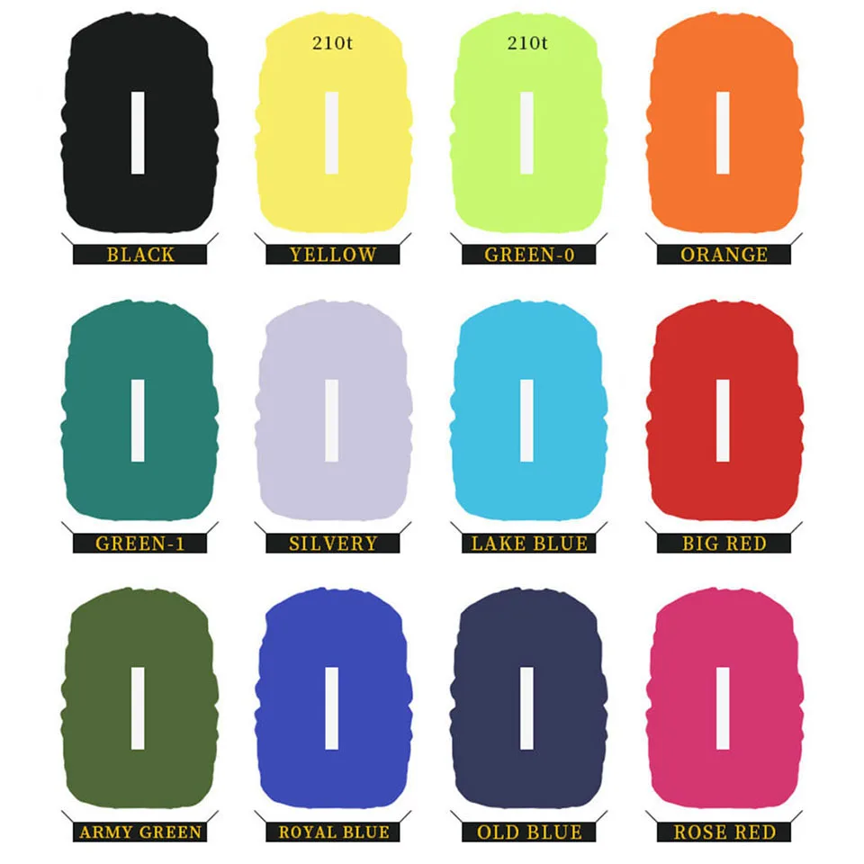 Backpack Rain Cover 1Pcs 20-60L Outdoor Hiking Backpack Waterproof Cover Cycling Hiking Reflective Rain Unisex