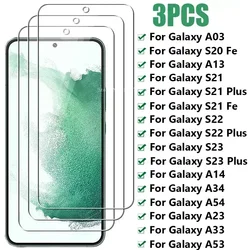 3 - Pack Premium Tempered Glass Screen Protector Set - 3Pcs (For S23 Plus)