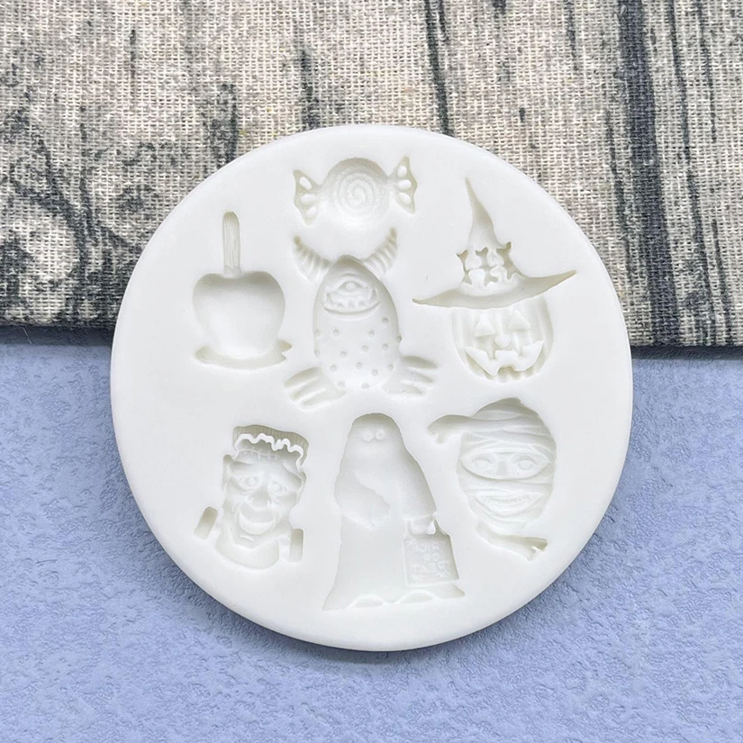 

Halloween Ghost Silicone Cake Baking Mold Sugarcraft Chocolate Cupcake Resin Tools Fondant Decorating Tools