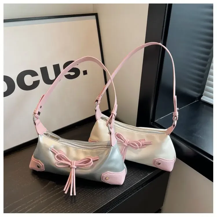 

Simple Fashion Underarm Bag for Women 2024 Summer Fashion Strap Contrast Casual Women's Handbag Advanced Versatile Staff Bag