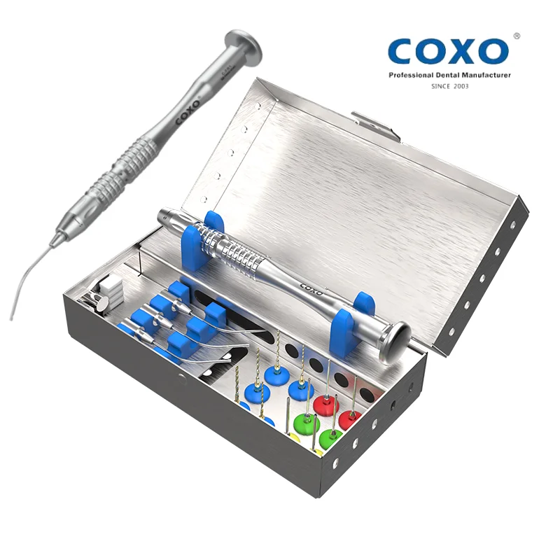 

New Dental Root Canal File Extractor COXO C-FR1 Broken Files Removal System Kit Endodontic Treatment Tools Set For Clinic