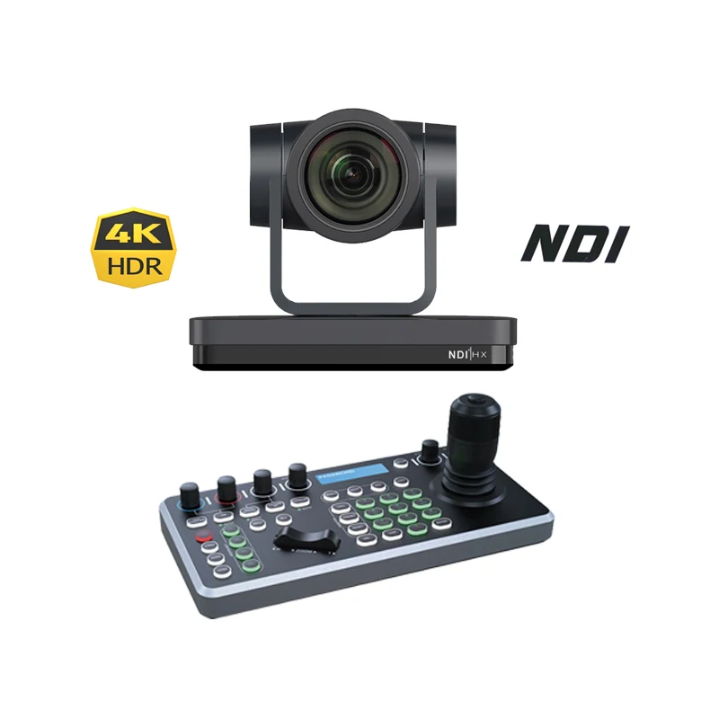IP POE NDI Ptz Camera Controller & USB SDI 12X Zoom Ultra HD Live Streaming Camera Broadcast 4K PTZ NDI Video Conference System