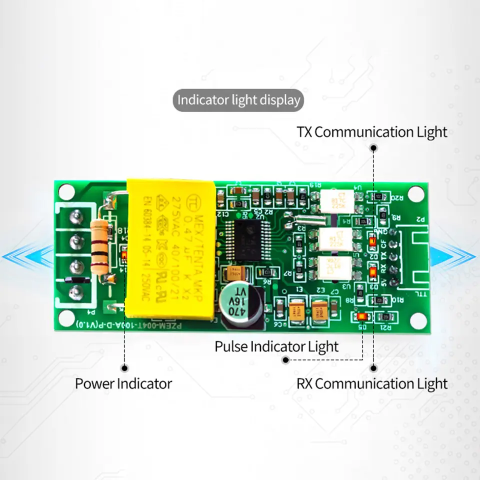 PZEM-004T 100A AC 80-260V Digital Voltmeter Ammeter Wattmeter Digital Multifunctional Test Pulse Communication TTL Serial Module image 4