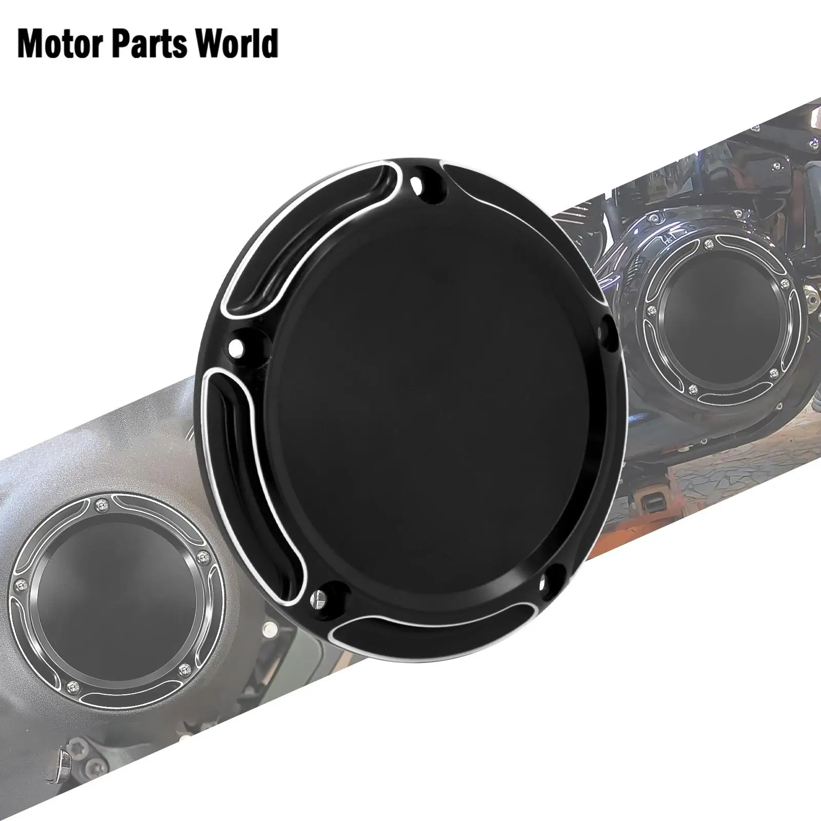 Moto 5 Fori Derby Cover Coperchio Motore Frizione Nera Per Harley Softail Fxlrs Street Bob Breakout Fxfbs Fat Boy 114 2019-Up