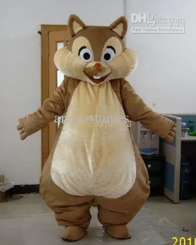 New Adult Halloween Christmas Chipmunks Mascotte Fancy Cartoon Mascot Costume Peluche Fancy Dress Mascot Costume